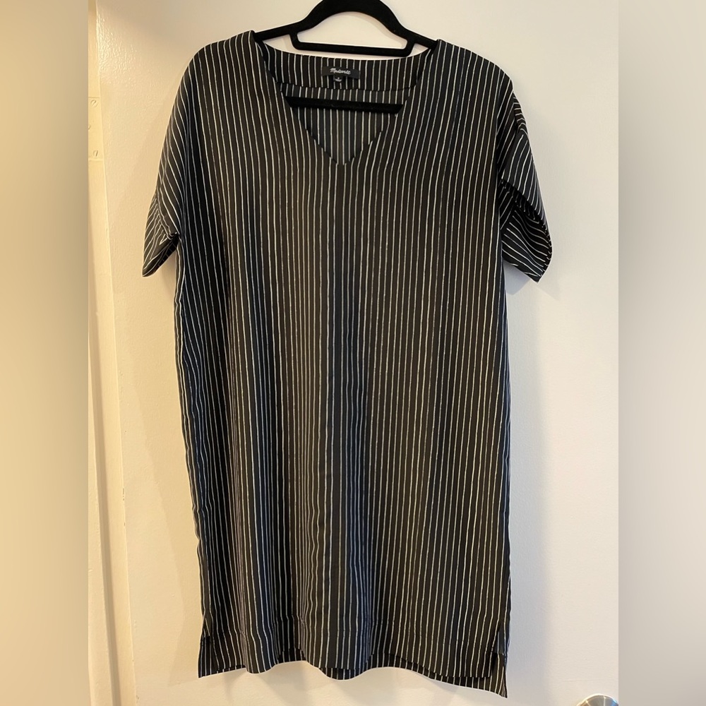 Black and White Stripe Madewell Dress